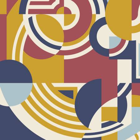 American Bold -Organic - Hoffman - Red/Navy  Yardage