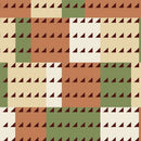 American Bold -Organic - Green/Rust Imperial- Yardage