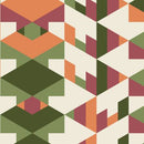 American Bold -Organic - Orange/Green- Yardage