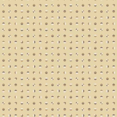 American Bold - Organic - Lemon White Circular - Yardage