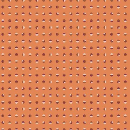 American Bold -Organic -Bold Circular - Ochre - Yardage