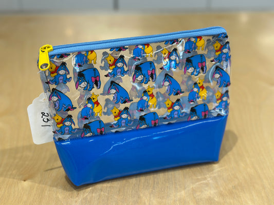 Clear Vinyl Bag #231 - Pooh & Eeyore with Blue Base