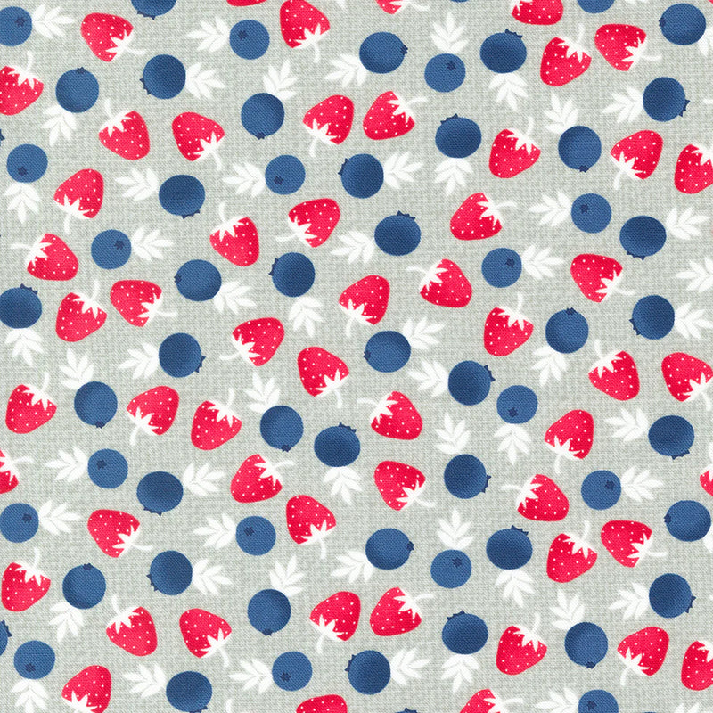 Berry Basket Stone Berries Fabric