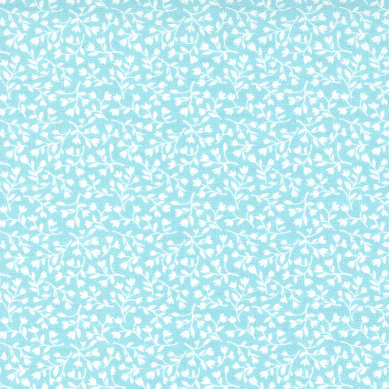 Berry Basket Blue Blueberry Vines Blender Fabric