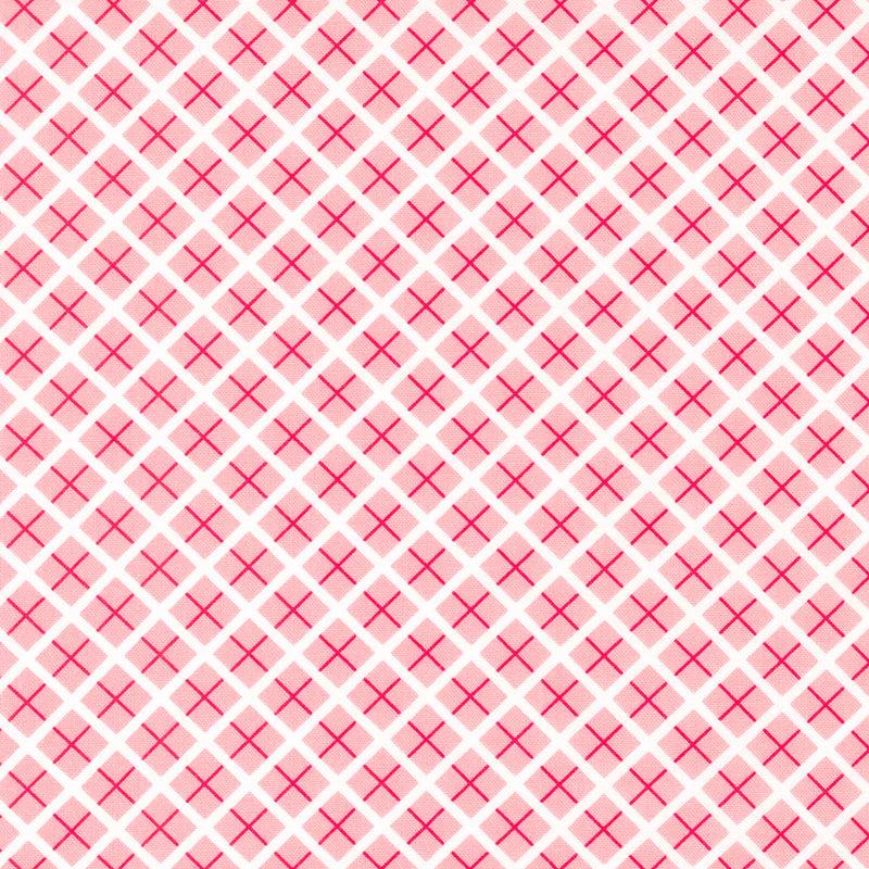 Berry Basket Strawberry Trellis Fabric