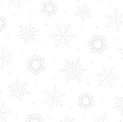 Quilting Illusions Snowflakes White on White Fabric