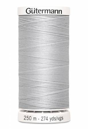 Gutermann - Polyester All Purpose Thread - 250 m/274 yds - #100 - Silver