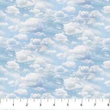 Naturescapes Basics Clouds Light Blue Fabric