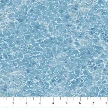 Naturescapes Basics Tranquil Water Mid Blue Fabric