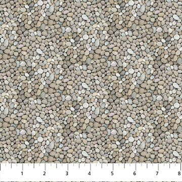 Naturescapes Basics Pebbles Mid Gray Fabric