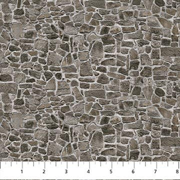 Naturescapes Basics Flagstone Dark Gray Fabric