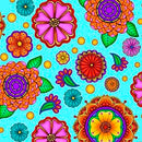 Carnivale Large Flowers - Yardage
