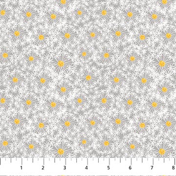 Beecroft Dandelion Wish Light Grey Fabric