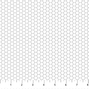 Beecroft Honeycomb White Fabric