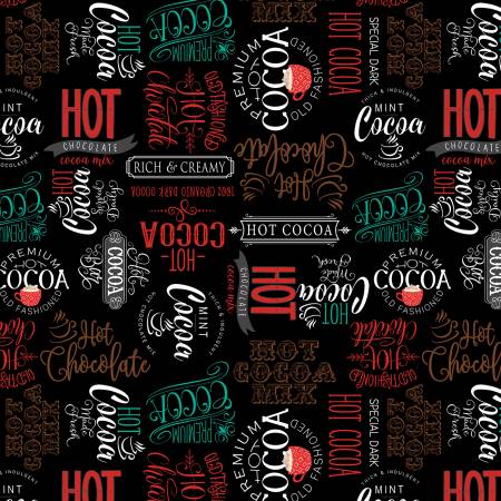 Cocoa Sweet Black Word Toss Yardage