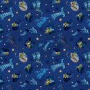 Let it Snow-Man! - Hats & Scarves - Dark Blue - Yardage
