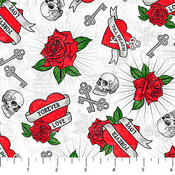 Till Death Us Do Part 28112-10 White Fabric