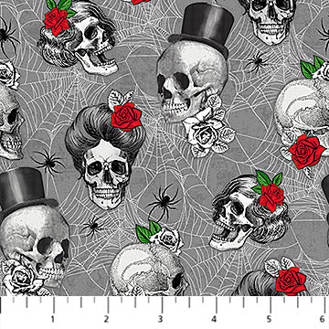 Till Death Us Do Part 28116-96 Gray Fabric