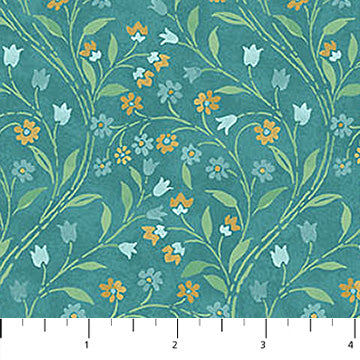 Mariposa - Mini Trail - Dark Teal/Multi - Yardage