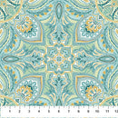 Mariposa - Multi Mandala - Teal/Multi - Yardage