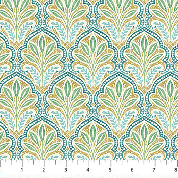 Mariposa - Multi Scallop - Yellow/Multi - Yardage