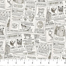 Bear Necessities - Bear News - Cream - Yardage