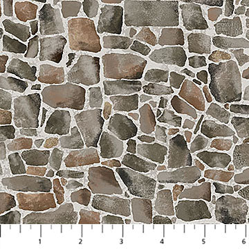 Bear Necessities - Field Stones - Gray/Multi - Yardage