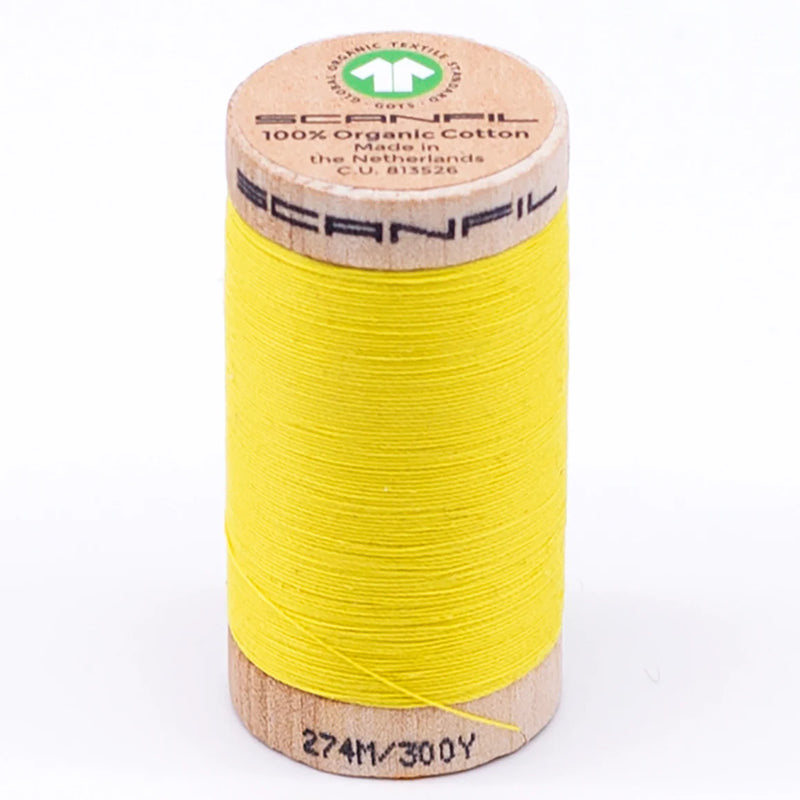 Scanfil Organic Cotton Thread 30/2 wt 300 yards Illuminating 4803