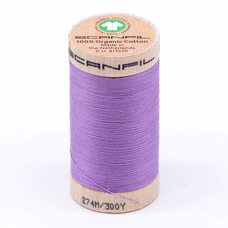 Scanfil Organic Cotton Thread 30/2 wt 300 yards Regal Orchid 4812