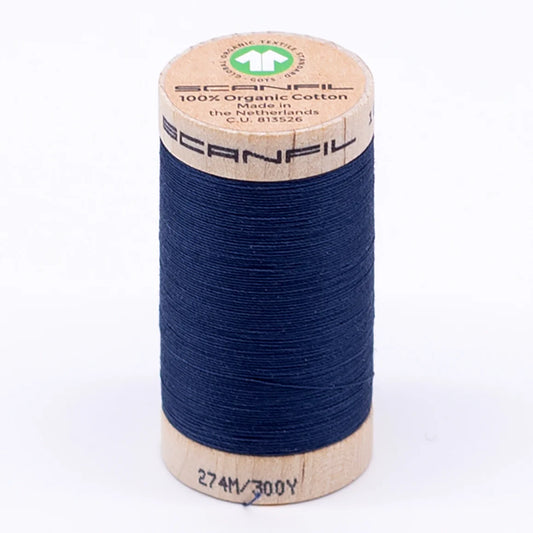 Scanfil Organic Cotton Thread 30/2 wt 300 yards Poseidon 4815