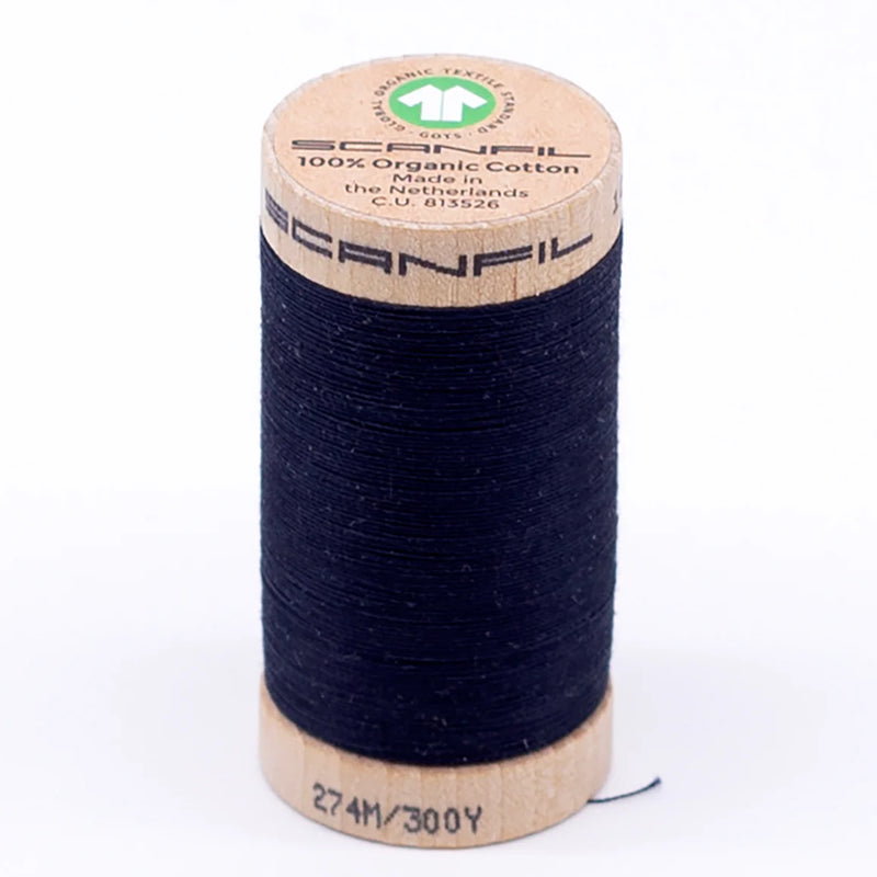 Scanfil Organic Cotton Thread 30/2 wt 300 yards Night Sky 4818