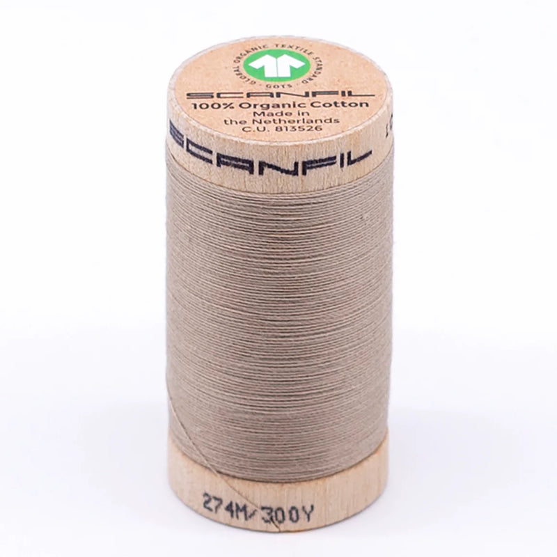 Scanfil Organic Cotton Thread 30/2 wt 300 yards Crockery 4825