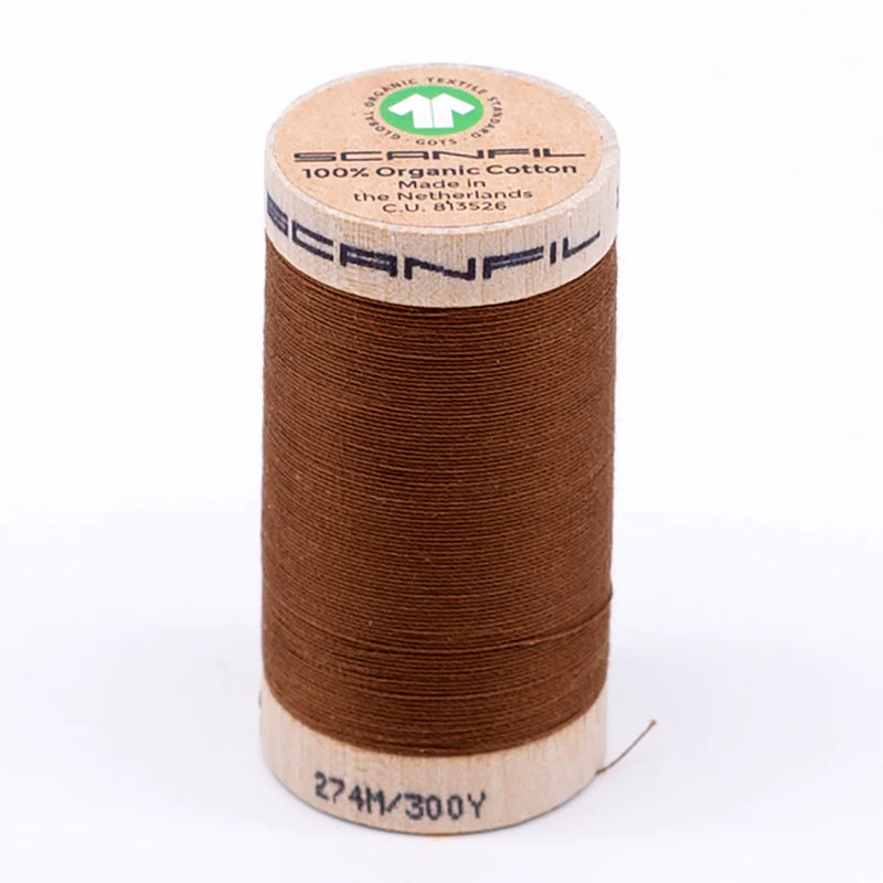 Scanfil Organic Cotton Thread 30/2 wt 300 yards Cathay Spice 4827