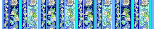 Seashell Mystique Shell Stripe Yardage