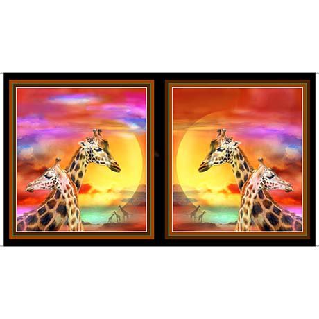 Giraffe Safari 24" x 43" Panel