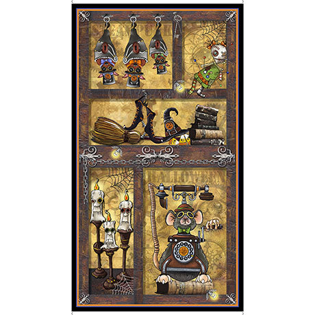 Steampunk Hallow 2 Halloween Panel 24" x 43"