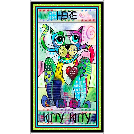 Here Kitty Kitty 24" x 43" Panel