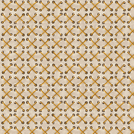 Eagle Dreams Stitch Geo Tan Fabric