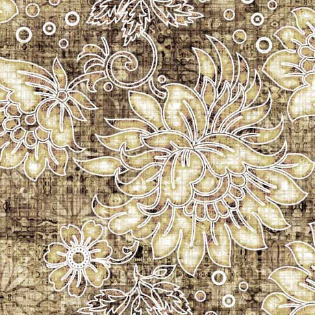 Treasured Large Floral Cream Fabric