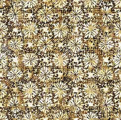 Treasured Medium Floral Tan Fabric