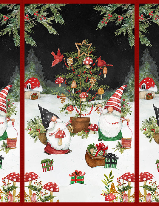 Merry Gnome-ments Large Panel Multi