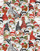 Merry Gnome-ments Packed Gnomes Multi Fabric