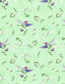 Floral Flutter - Lily of the Valley Toss - Green - Yardage