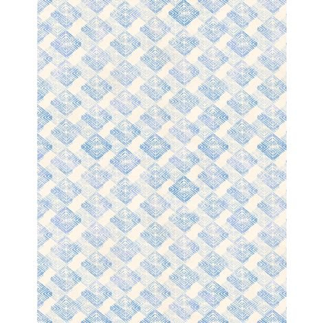 Hydrangea Mist Packed Diamonds Blue Yardage