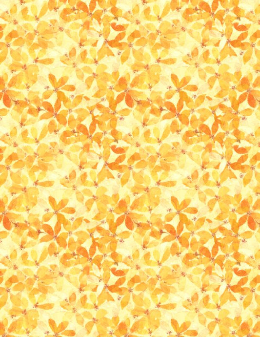Sunlit Serenade Medium Floral Yellow Fabric