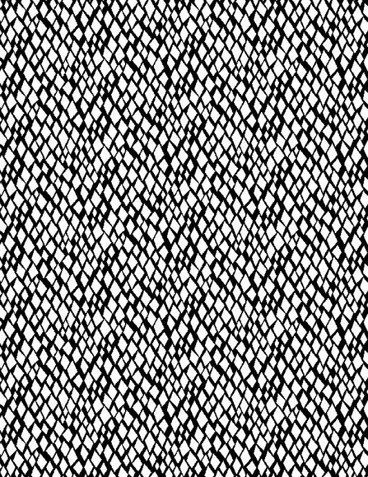 Illusion Diamonds On White Fabric