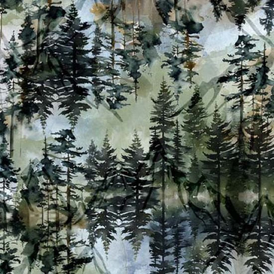 108" Wide The Wonder Of Nature Pine Trees Fabric