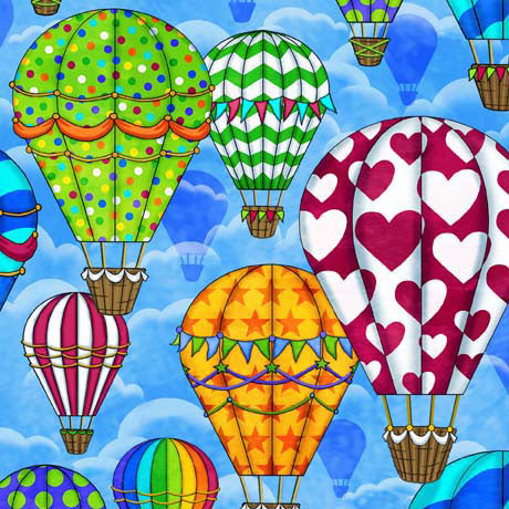 RISE UP Hot Air Balloon (Light Blue)