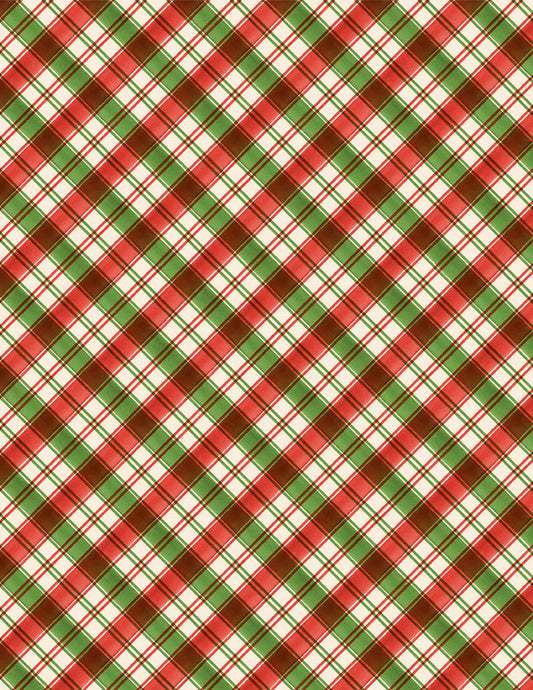 Cardinal Celebration Plaid Multi Fabric