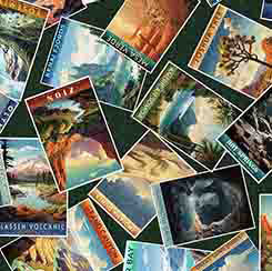 ON THE ROAD AGAIN Green Post Cards
